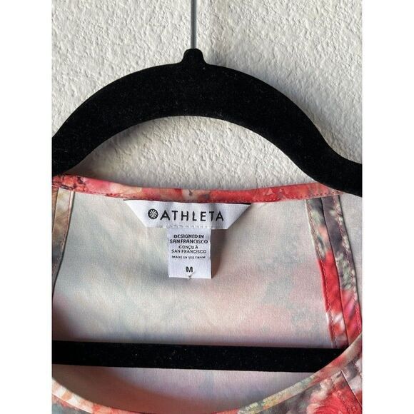 COPY - Athleta Zephyr Refined Tank Renewed Bloom Spring Pink Size M NWOT - Picture 2 of 11